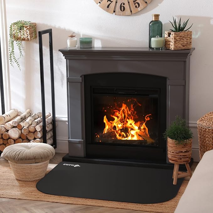 FLASLD Fireproof Indoor Fireplace Mat, Outdoor Flame-Resistant Pad Fiberglass - Image 4