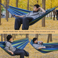 Hammock, Green 100% Cotton, 600 lb Capacity, 106 x 59 Inches