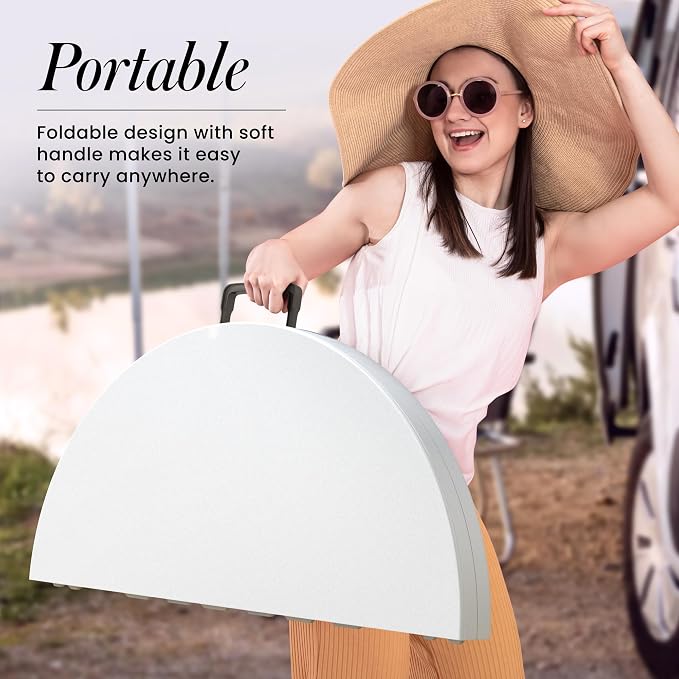 3.5 Feet Circular Round Foldable Table - Image 6