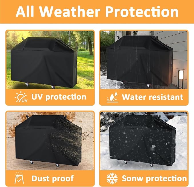 63 Inch Grill Cover for Weber Genesis 300 Series, for New 2022 Genesis 300 Gas - Image 7