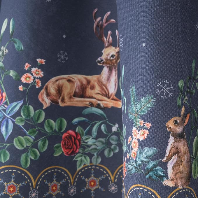 Maison d' Hermine Table Cloth Round Table 100% Cotton 63 Inches Fall Tablecloth - Image 9