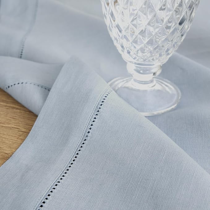 Solino Home Linen Classic Hemstitch Table Runner 132 Inches Long - Image 9