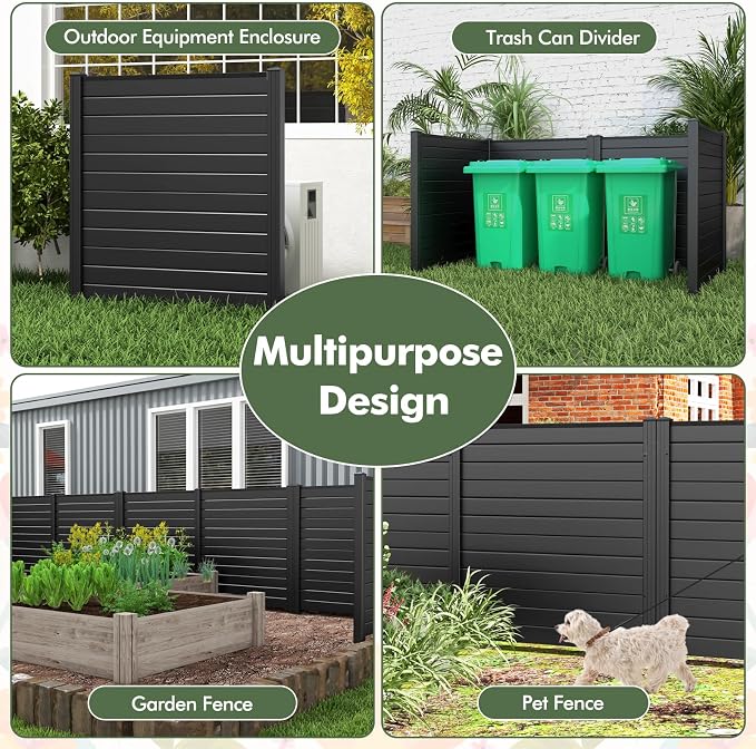 Giantex Air Conditioner Fence 4 Panels - Image 9
