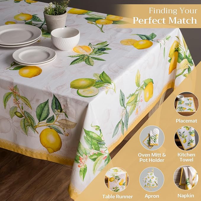 Maison d' Hermine Table Cloth Rectangle Table 100% Cotton 70 x 108 Inches - Image 6