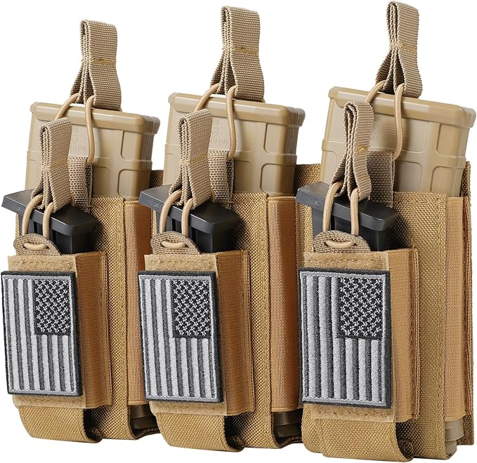 Open-Top Single/Double/Triple Molle Mag Pouch by FRTKK