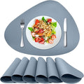 Herda Placemats Set of 6 for Dining Table Mats Faux Leather Placemats Wipeable by Betterqualitybetterlife