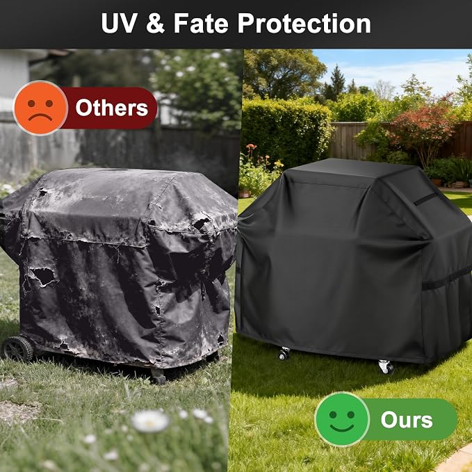 LBTING Grill Cover, 55-inch Heavy Duty 300D Oxford Waterproof Windproof UV - Image 5
