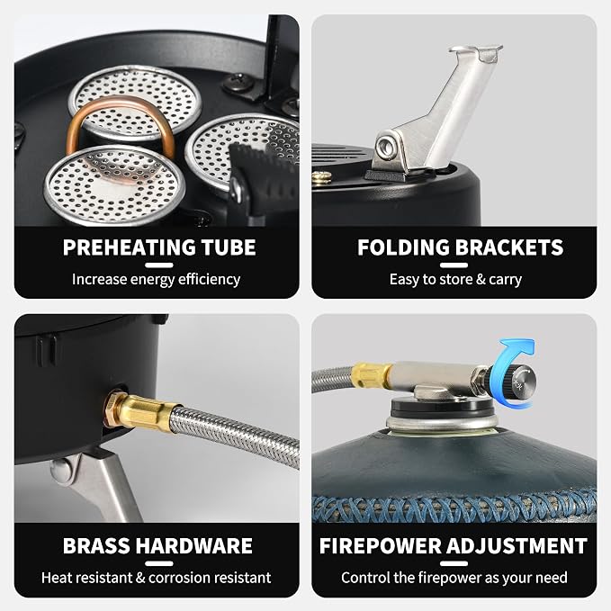 Naturehike Camping Gas Stove for IGT Table, Portable Isobutane Stove - Image 5