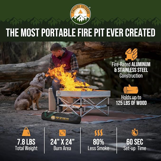 Fireside Outdoor Portable Fire Pit - Image 2