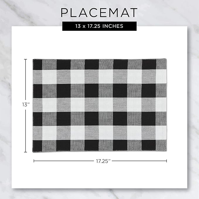 DII PVC Tabletop Collection Woven Indoor/Outdoor, Placemat Set, Tango Red - Image 7