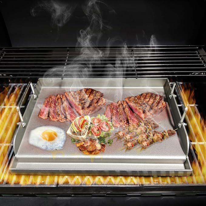 Griddle for Gas Grill Metal Cooking Griddle Pan for Outdoor Gas Grill - Image 3