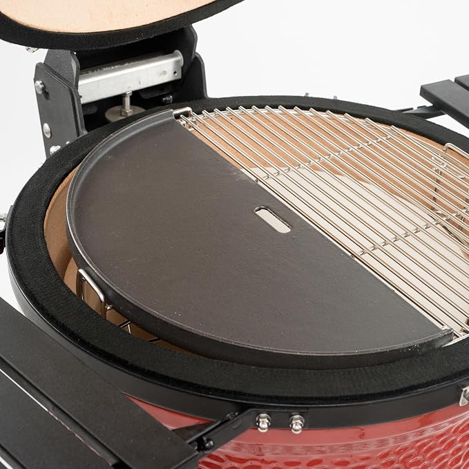 Kamado Joe Half-Moon Cast Iron Reversible Flat-Top Griddle - Image 4