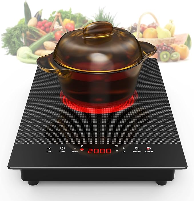 VBGK Electric Cooktop, 110V Electric Stove Top, Single Burner Electric Cooktop by VBGKElectricCooktopandInductionCooktop