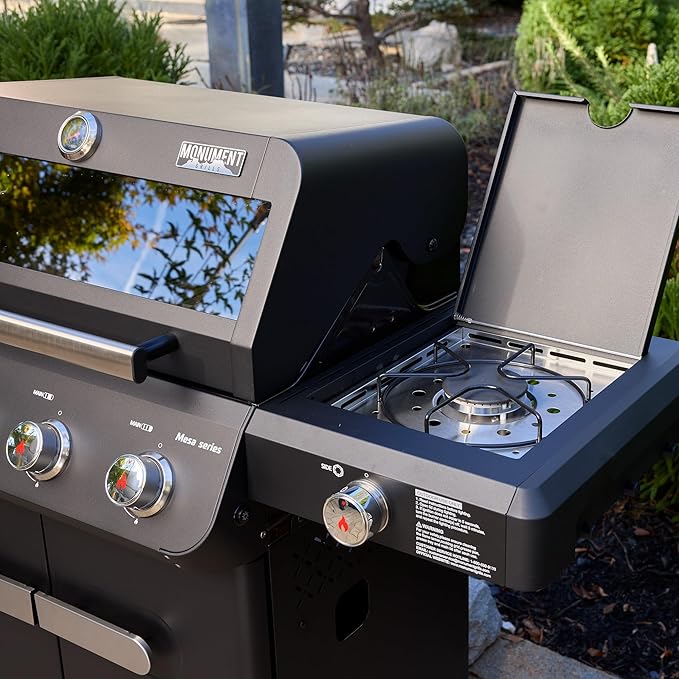 Monument Grills 4+1 Outdoor Barbecue Stainless Steel 4 Burners & 1 Side Burner - Image 6