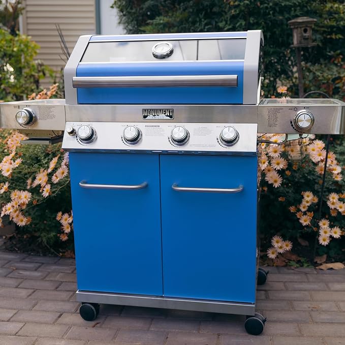 Monument Grills Larger 4+2 Burner Propane Gas Grills Stainless Steel Cabinet - Image 2