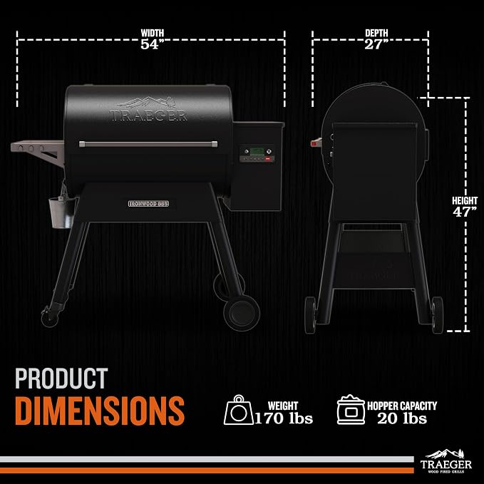 Traeger Ironwood 885 Wood Pellet Grill and Smoker, WiFi Pellet Smoker Grill - Image 2