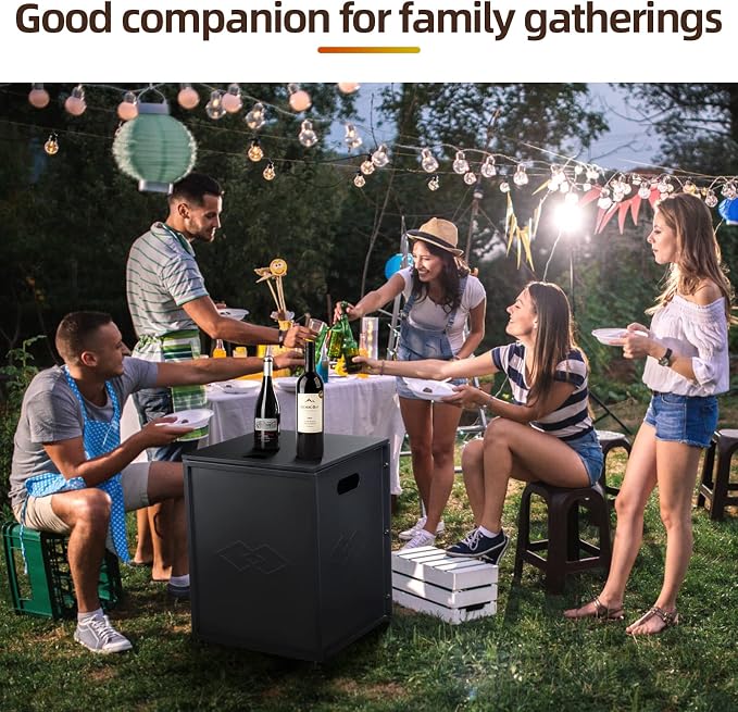 Propane Tank Cover Table with Storage Sides, Dual Function Table and Cover - Image 6