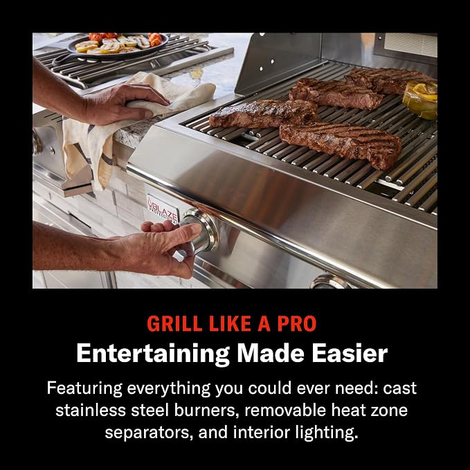 Blaze Outdoor Grill | 44-inch Stainless Steel Natural Gas BBQ | Built-In 4 - Image 4