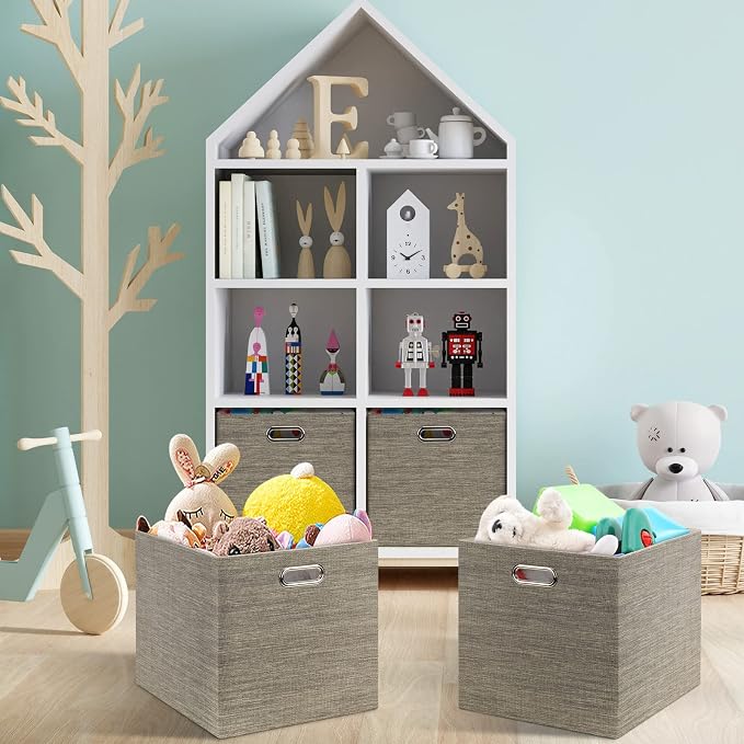Posprica 13x15x13 Storage Cube Bins, Foldable Collapsible Storage Bins Boxes - Image 8