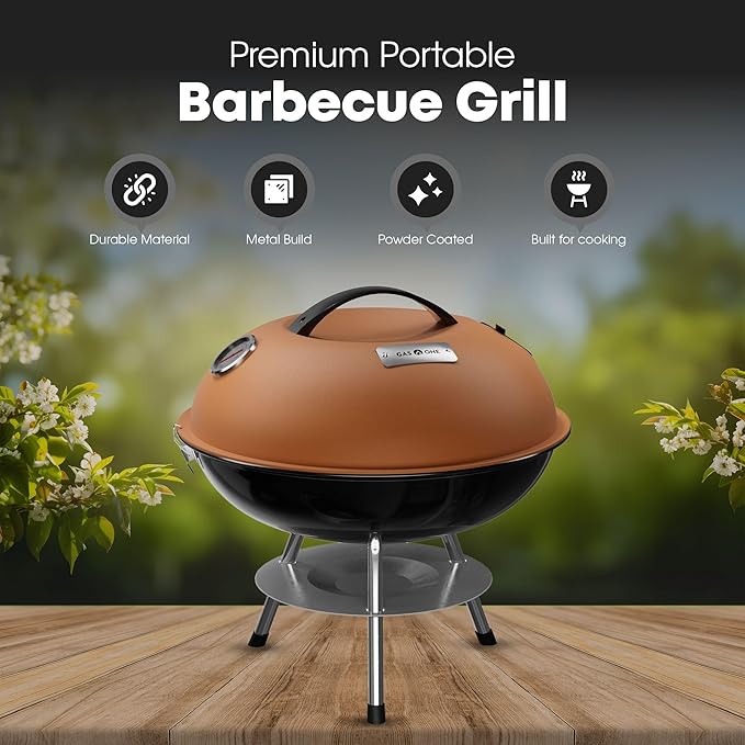 GasOne CG-14T – 14-inch Portable Barbecue Grill - Image 2