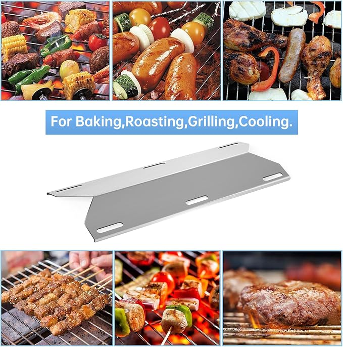 17 3/4” Stainless Steel Heat Plate and 19.25" Cooking Grids - Image 5