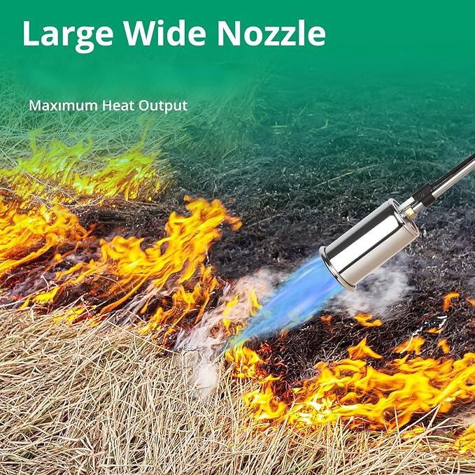 Sondiko Propane Torch Weed Burner, High Output Weed Torch Flamethrower - Image 2