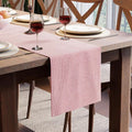 Encasa XO Cotton Dining Table Runner | Ticking Red | Size 13x94 in by EncasaXO
