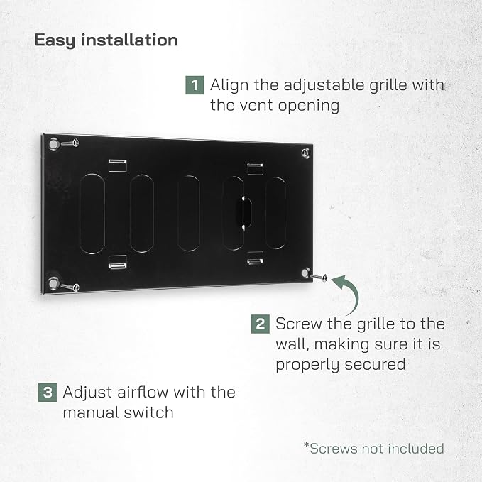 Vent Systems 8" x 4" Inch Metal Air Vent Grille - Image 5