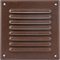 Square Ventilation Grille / 5" x 5" Inch Inside Measurement/Brown Metal Air by Unknown