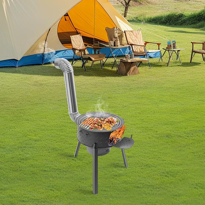 Wood Burning Stove, Steel Camping Stove - Image 3