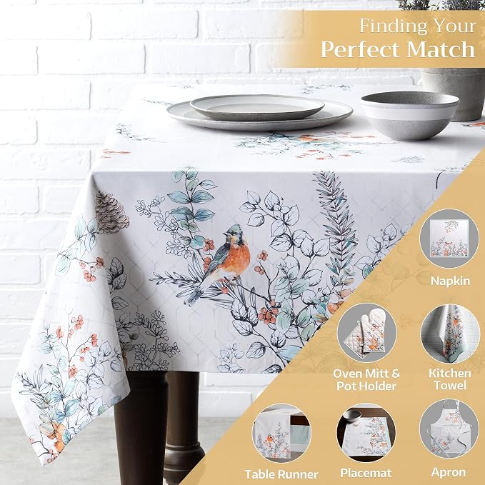 Maison d' Hermine Table Cloth Rectangle Table 100% Cotton 60 x 90 Inches Fall - Image 5