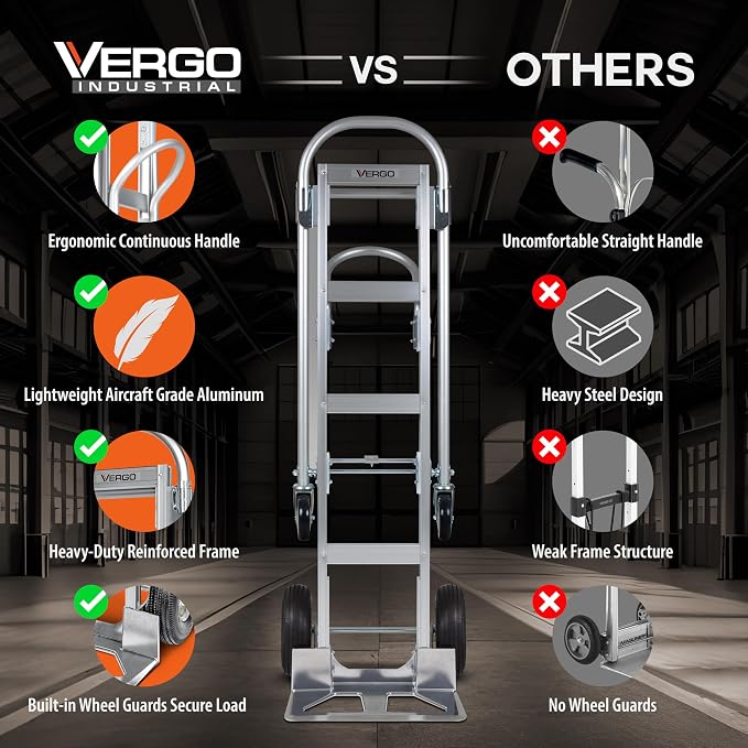 Vergo Industrial Convertible Hand Truck - Image 4