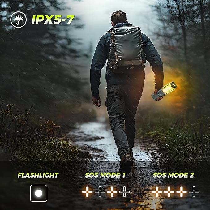 Telescopic Camping Lights with Remote Control, 14000 mAh Rechargeable, 6000LM - Image 6