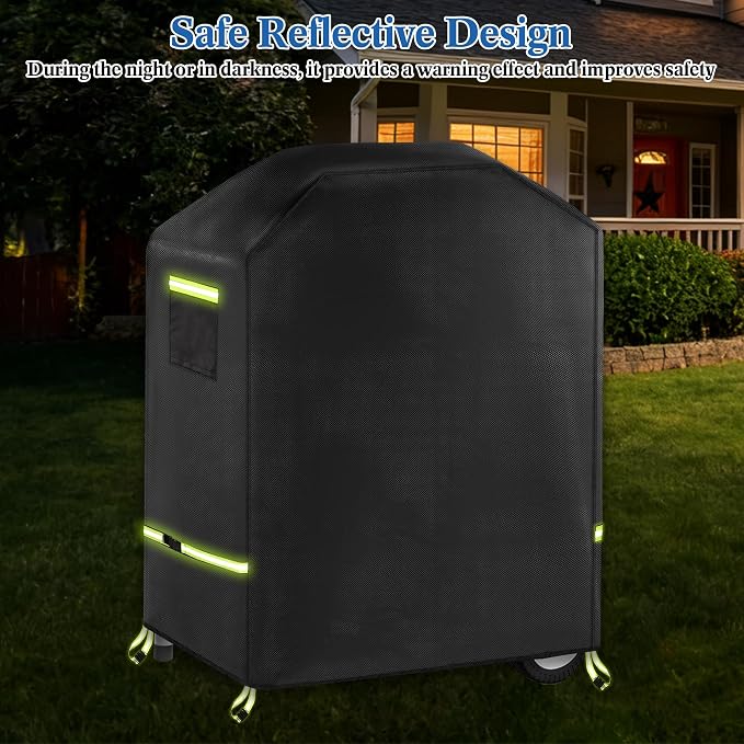 Grill Cover, 600D Heavy Duty Waterproof Small BBQ Grilling Cover - Image 4