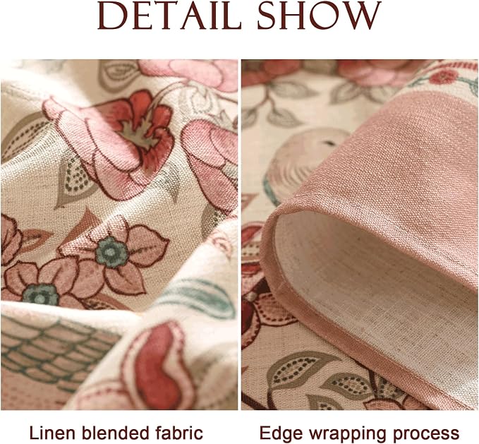 patdrea Designer Pink Linen Table Cloth - Image 4