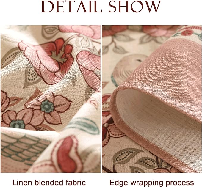 patdrea Designer Pink Linen Table Cloth - Image 5