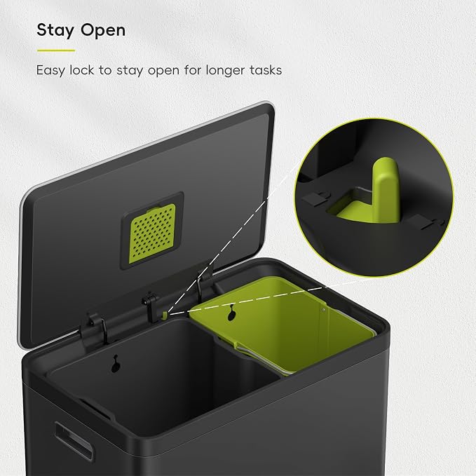 EKO EcoCasa II 36L+24L Dual Trash Can - Image 3