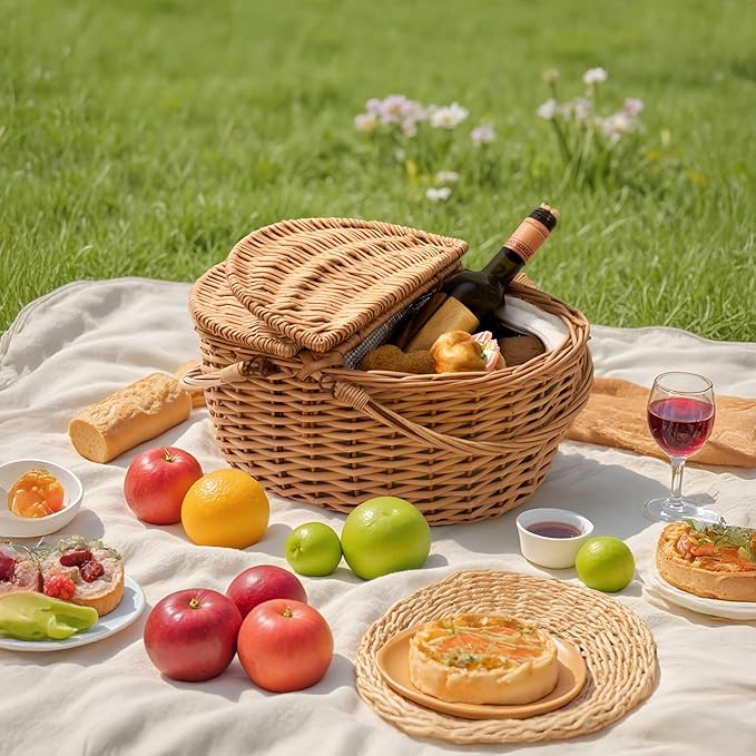 GRANNY SAYS Picnic Basket, Wicker Basket - Image 4