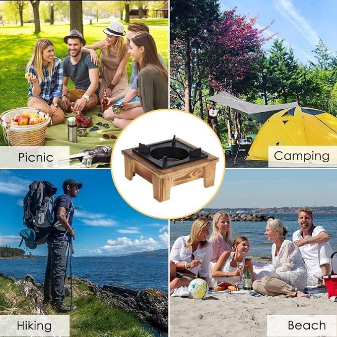 Jerliflyer Alcohol Wood Stove, Japanese Portable Stove Belly Stove - Image 5