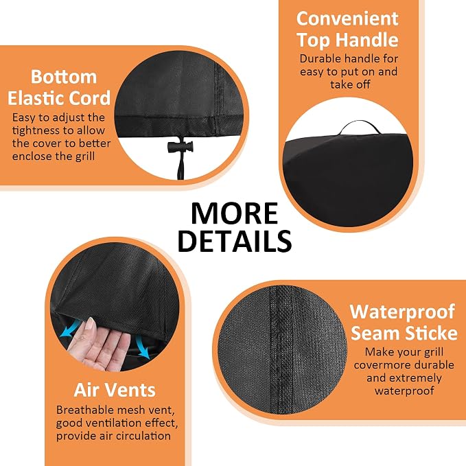 Pizza Oven Cover for Blackstone 6825 6824, 16 inch Outdoor Pizza Oven - Image 3