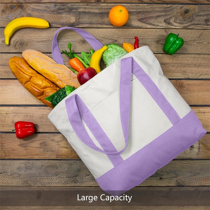 TOPDesign 3-Pack Canvas Tote Bags - Image 4