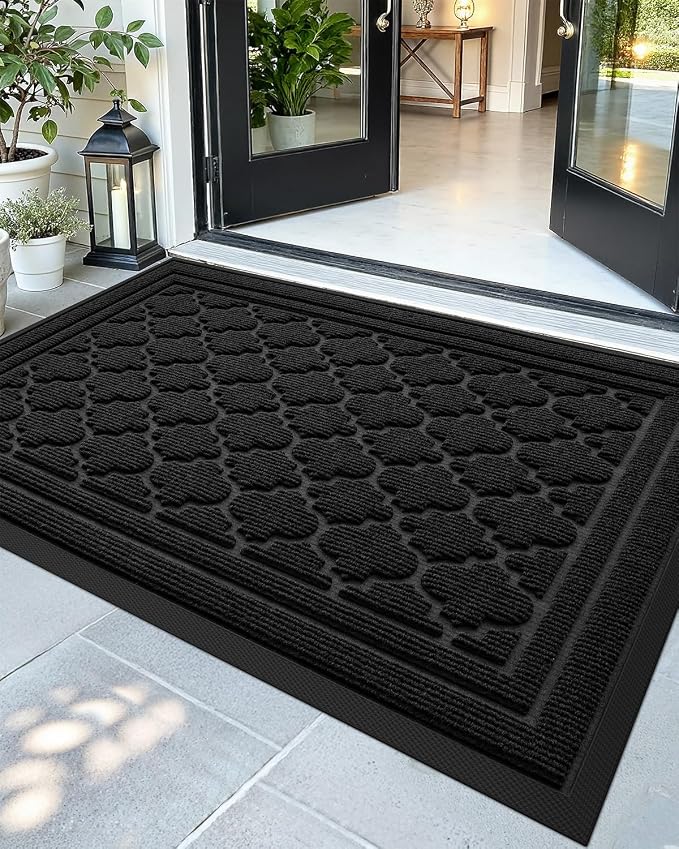 Color&Geometry Large Front Door Mat Outside Entrance, Heavy Duty Non Slip Low by COLORG