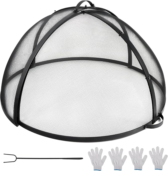 Kodilin Fire Pit Screen 36 Inch Round Fire Pit Spark Screen by Kodilin