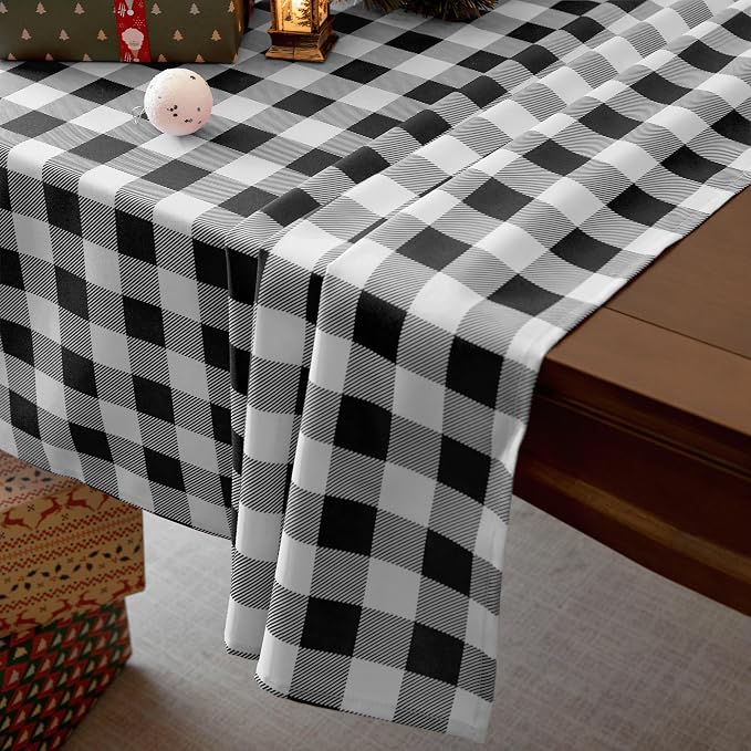 Classic Gingham Plaid Tablecloth Fabric - Image 8