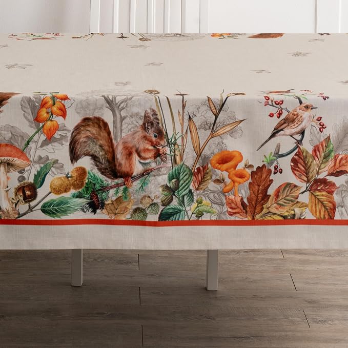 Maison d' Hermine Table Cloth Rectangle Table 100% Cotton 70 x 90 Inches Fall - Image 9