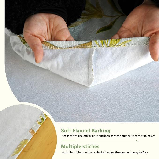 Rectangle Picnic Table Cloth, Elastic Waterproof Fitted Vinyl Tablecloths - Image 6