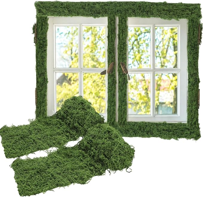 Zeyune 2 Pcs Fake Moss Table Runner by Zeyune