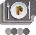 MOSAYT Placemats Set of 4, Heat Resistant Vinyl Place Mats by MOSAYT