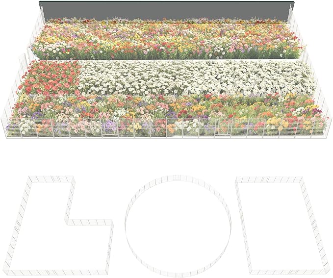 FXW Garden Fence Outdoor for The Yard – 45in x 109.4ft Heavy Duty Metal Animal by FXW