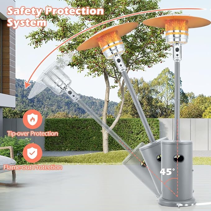 Tangkula 50, 000 BTU Propane Outdoor Heater, Patio Heater - Image 5